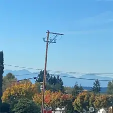 Back Porch with a view of the Olympic Mts and territory view.