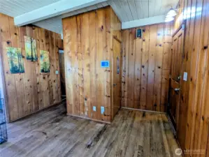 Cabin feeling inside .