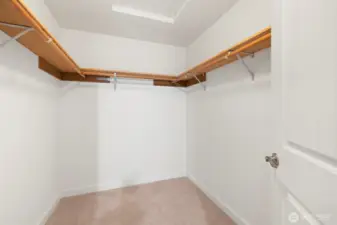 Primary walk in closet