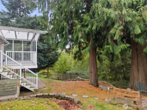 Another view of private backyard