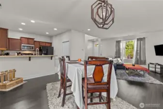 DINING ROOM AND KITCHEN