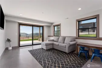 Large open, living space downstairs!