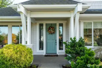 Grand entry, covered porch!