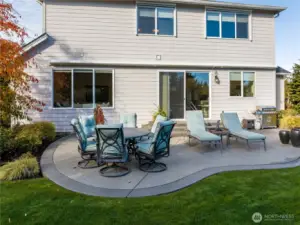 Custom patio with wrap around steps!