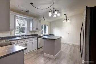 Large country kitchen