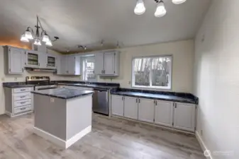 Plenty of room for a table in the eat-in kitchen