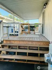 private deck made from composite material, long lasting