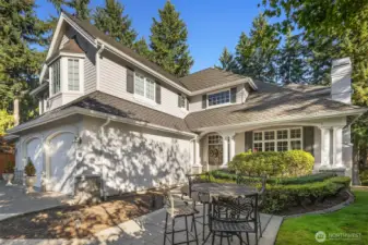 A pristine, updated estate home perfectly sited on a private .49 acre greenbelt lot, adjacent to the 3.5 acre community park.