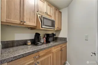 Walk-in Butlers pantry. Plenty of space for all your appliances.