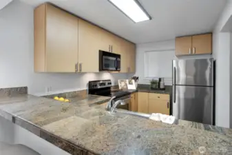This lovely kitchen has everything you need at your disposal.