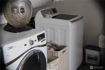 Washer and dryer included, currently upstairs