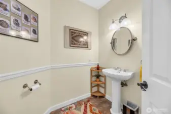 Main floor powder room.