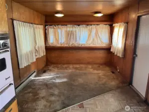 Living room with tons of light from windows