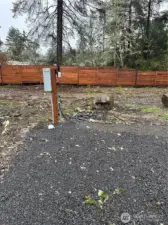 RV hookup w/ 110 power and waste dump