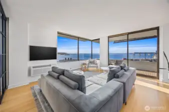 Big water & mountain views day and night from every room.