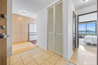 Unit 402 entryway with immediate views.