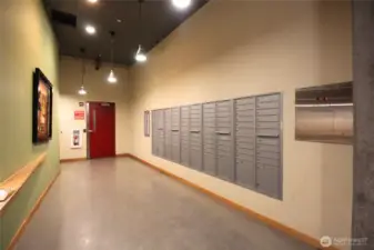 Mail Room located securely indoors