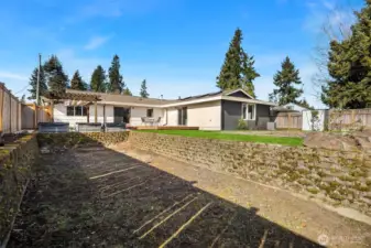 Large gated RV Parking spot directly off Union Ave for convenience. No RV? fill in space for yard extension with potential to add ADU under Renton's Permit Ready ADU program. Buyer to verify.