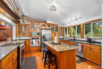 So much natural lighting throughout the kitchen beautiful views from every window in this home absolute must see.