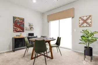 Dining space off kitchen. Photos are representative only and may display different color package and/or upgrades.