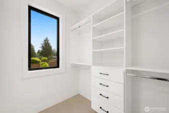 Large lower level closet