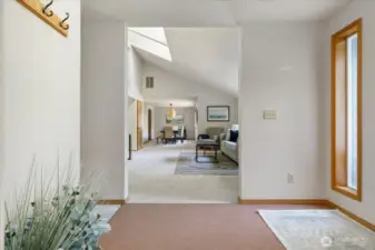 From the entry looking into the family room.