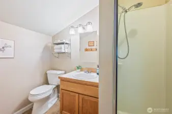 Private ensuite bathroom with a modern shower for your comfort