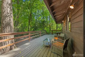 Back deck.
