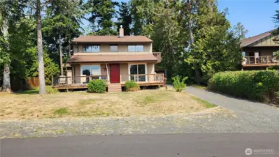 Front of home from Salish Rd south facing