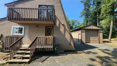 Side entrance
