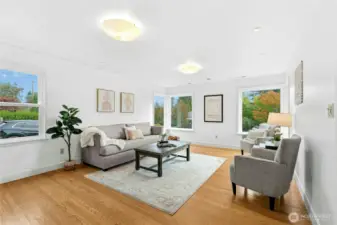 Watch the neighbors go by, sit and read a good book while enjoying your morning coffee or take a nap in this cozy alcove beneath the bay window.