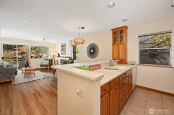 Loads of counter space in this kitchen