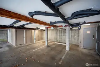 Assigned parking and storage