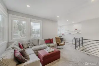 The spacious loft is ideal for perfect for enjoying media and gaming with a dedicated study/office area and a walk-in closet