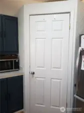 A Picture of the Huge Walk In Pantry.