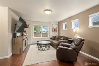 Open living room on main floor