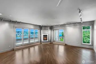 Northwest facing from living room