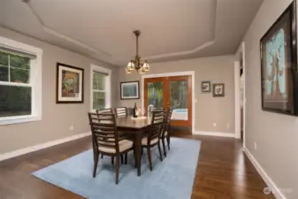 Dining Room off of Kitchen and Family Room