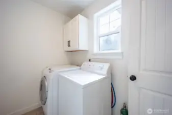 Washer and dryer upstair