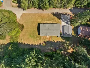 Spacious 1 Acre, Mostly Level with Gentle Slope in Front