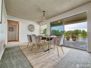 Savor memorable meals framed by panoramic views of the lake, all from the comfort of your dining room