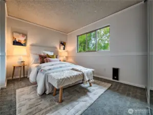 Second spacious bedroom filled with abundant natural light