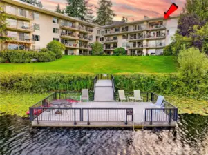 Here is your top floor corner unit!