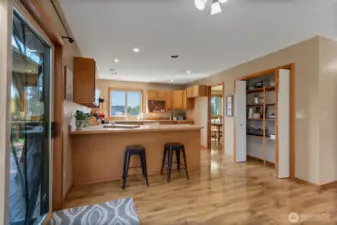 Another view of the kitchen & Pantry.