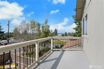 This is the deck off of the Primary Suite.