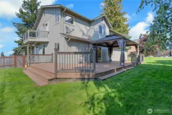 So much space to enjoy outdoors with the large deck and Cabana!