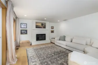 The family room is a perfect, tranquil gathering space.