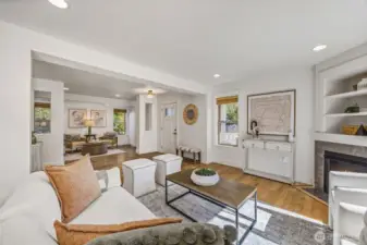 There is an abundance of natural light in all living spaces.