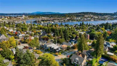 Perched above Wallingford with Lake Union just beyond, offering vibrant city-meets-neighborhood living.