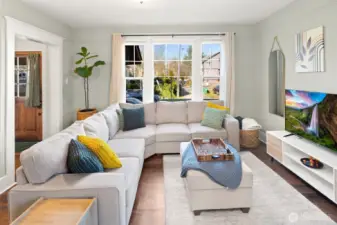 Unit #2015: Another view of the living space - and when you arrive you'll notice the new (antique) Dutch front doors on both units.